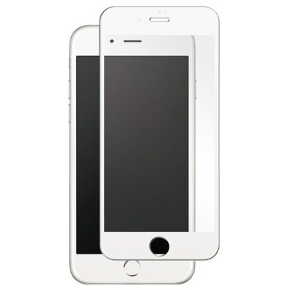 iPhone 6/6S/7/8 skjermbeskyttelse med hvit ramme
