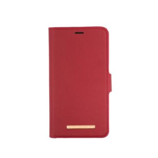 Onsala mobilveske iPhone 12 Mini rød med 2 kortlommer og magnet